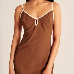 Abercrombie & Fitch Brown Slip Maxi Dress NWT thumbnail 2