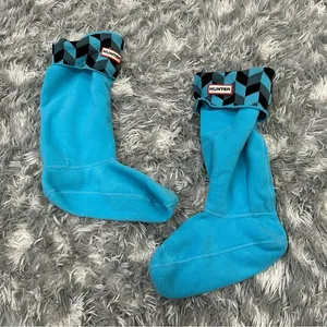 Hunter Original Short Dusty Petrol Sky Blue Socks Medium M thumbnail 1