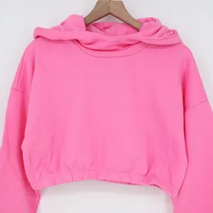 Naked Wardrobe Pink Cropped Elastic Hem Hoodie Sweatshirt XL thumbnail 3