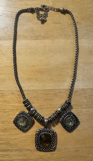 Laura Ashley Bronze Accented Statement Necklace thumbnail 1