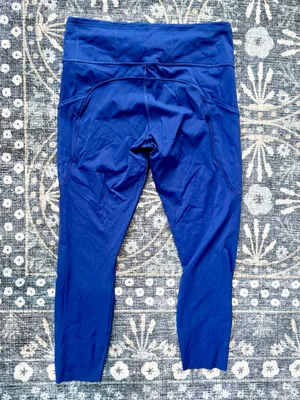 Lululemon Blue High-Waist Athletic Leggings thumbnail 4