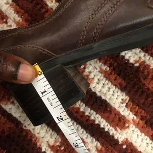 Vintage 90s Y2K Brown Genuine Leather Mary Jane shoes Chunky Loafers Bratz Preppy Lolita Dark Academia Buckles #gothic #grunge #whimsygoth #schoolgirl #cottagecore Size 8M thumbnail 6