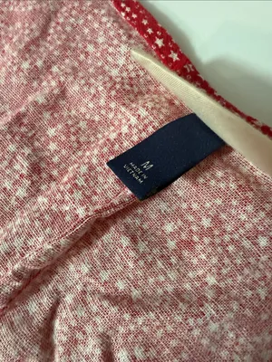 Universal Threads Red Star Pattern Button-Front V-Neck Short Sleeve Dress thumbnail 3