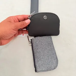 Lululemon Wristlet Dual Pouch Silver/Dark Gray  thumbnail 6