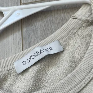 Daydreamer Grunge Sweatshirt def leppard varsity crew womens Beige medium casual thumbnail 2