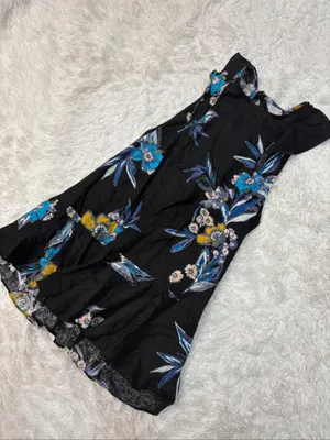 Free People Summer in Tulum linen floral Mini Dress small thumbnail 3