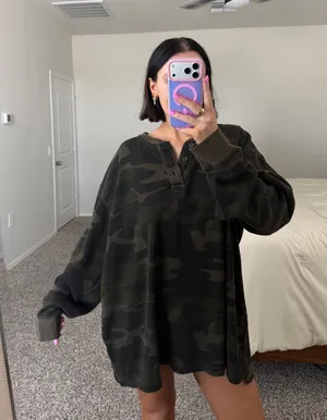 RedHead Camo waffle knit long sleeve thumbnail 1