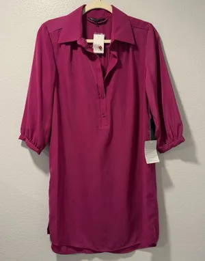 Felicity And Coco Size-M Women's Dress Purple 3/4 Sleeve‎ thumbnail 1