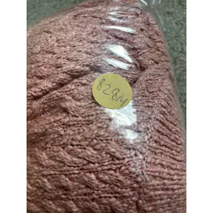 Free People Cable Knit Sweater Large Pink Boho Chunky Pullover thumbnail 9