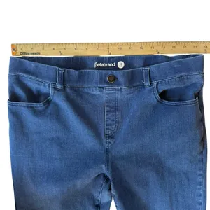 Betabrand Women's Stretch Straight Leg Denim Pants Size XL Long thumbnail 6