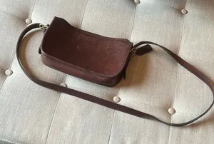 VTG 1993 COACH Brown MITCHELL Zip Leather Bag USA 9938 thumbnail 1