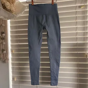 SET Active pastel baby blue ribbed seamless leggings size small thumbnail 4