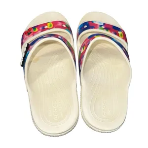 Crocs Classic Slide‎ Sandals Tie Dye Cherry Graphic Women's 9 Men's 7 thumbnail 11