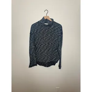 WE THE FREE PEOPLE Women's L SUNNY DAYS Mock Neck Thermal Long Sleeve Top Black thumbnail 13