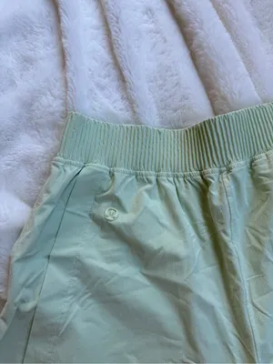 lululemon athletica Light Mint Elastic-Waist Athletic Shorts thumbnail 4