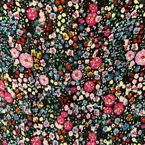 Wild Fable Floral Print Short Sleeve Tiered‎ Babydoll Flowy Mini Dress Siize XS thumbnail 15
