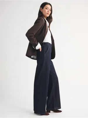 Abercrombie and Fitch High Rise Wide Leg Trouser Pant thumbnail 11