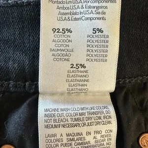 27 MOTHER The Insider Crop Step Fray Jeans black 26" inseam slight bootcut denim thumbnail 5