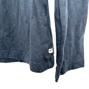 Fabletics size medium black long sleeve top criss cross back‎ detail thumbnail 4
