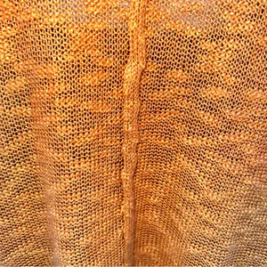 Mittoshop Rust Loose Texture Long Sleeve knit Top/Sweater in Pumpkin-Size L thumbnail 5