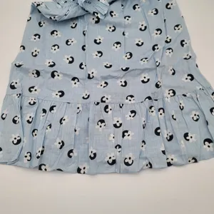 Kate Spade Sz XS Floral Dot Smocked Midi Dress Blue Puff Sleeve NWOT Cottagecore thumbnail 12