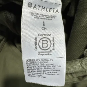 Althleta Farallon Pants Aspen Olive Drawstring Straight Leg Pockets Womens Small thumbnail 4