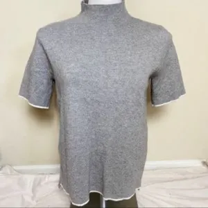 Zara Knit Short Sleeve Sweater Size M thumbnail 8