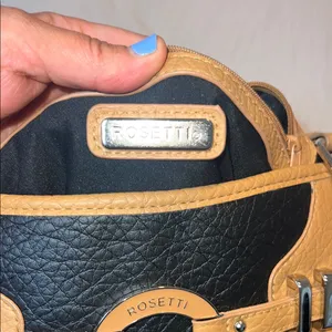Rosetti Black and Tan Shoulder Bag with‎ Braided Handle thumbnail 9