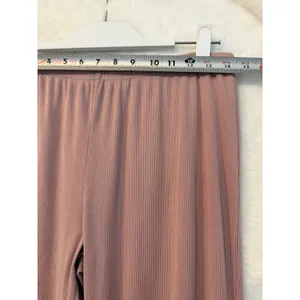 Nicole Miller New York Pajama Set Womens Small Pink Ribbed Knit 2pc Loungewear thumbnail 11