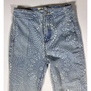 Free People Jeans Women's 27 Flare Bell Bottom High Rise Floral Paisley Festival thumbnail 7