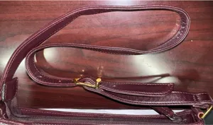 ETIENNE AIGNER Signature Classic Shoulder Bag Purse Genuine Leather Burgundy Vtg thumbnail 12