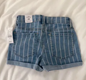 PacSun Striped Jean Shorts thumbnail 2
