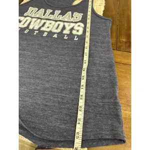 Dallas Cowboys Women's "Sonya" Tank Top - Size Large - Navy Blue Heather thumbnail 6
