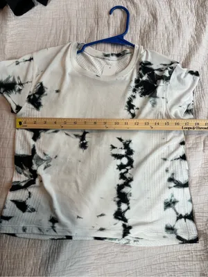 Lululemon Swiftly Tech Short Sleeve 2.0 Tie Dye Marble Black White Crew Neck Tee thumbnail 6