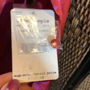 NWT Free People Romantic Combo Red and Purple Dress Size XS thumbnail 6