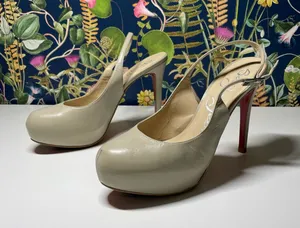 Red bottom nude leather pumps - Sergio Zelcer thumbnail 1