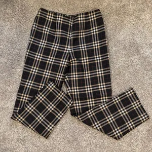 Talbots Women's Plaid Trousers Pants Size 12 thumbnail 1