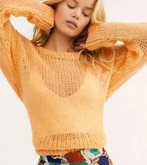 NWOT Free People Light And Lofty Sweater Wool Blend thumbnail 1
