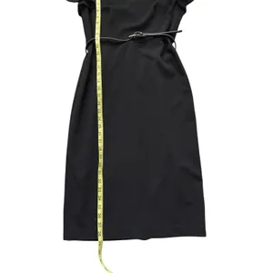 Calvin Klein Black Dress Women's Size 6 Cap Sleeves Empire Waist Gold Zip‎ Back thumbnail 13