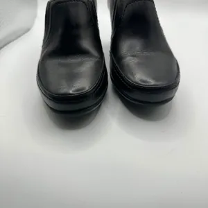 Clarks Bendables 65839 Black Leather Block Heel Shooties Womens 7.5 M thumbnail 3