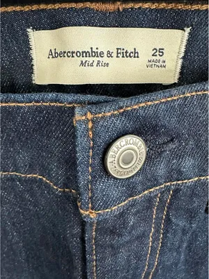 Abercrombie Mid Rise Pencil Denim Skirt Dark Wash NWT Size 25 thumbnail 5