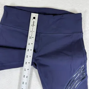 Alo‎ Yoga Womens Navy Blue Moto Mesh High Rise Full Length Leggings Size XS thumbnail 4