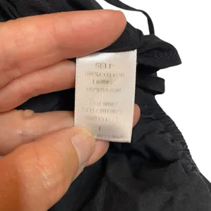Le Lis Boutique Black Puff Sleeve Milk Maid Babydoll Mini Dress Size‎ Large Boho thumbnail 4