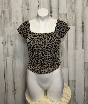 Cheetah Crop Top Multi Size M thumbnail 1