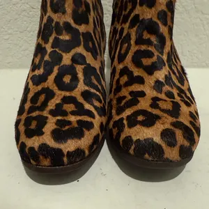 Sam Edelman Edith Leopard Print Bootie Ankle Boots Size 6 Block Heel thumbnail 5