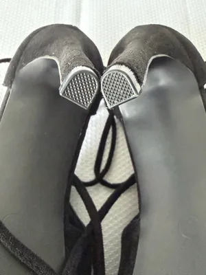 Black Suede Lace-Up Peep Toe Stilettos thumbnail 6