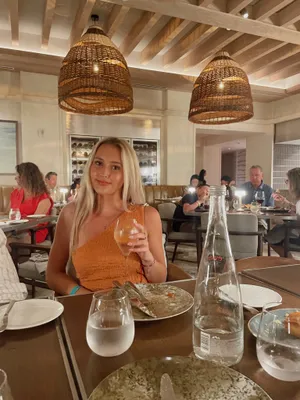 Camila Coelho Orange one shoulder petite dress thumbnail 2