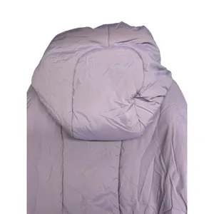 Lululemon Hooded Insulated Wrap Jacket Heathered Light Orbit Women's Size 8‎ thumbnail 7