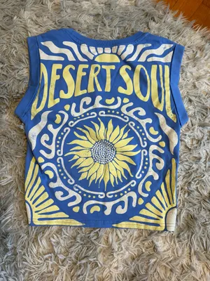 Desert Soul Graphic Tank Blue Size M thumbnail 2