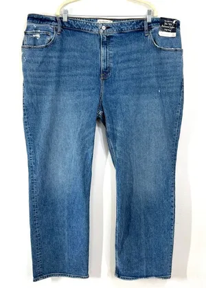 Abercrombie Fitch Jeans Womens 24R 37 Curve‎ Love 90s Relaxed High Rise Blue thumbnail 1
